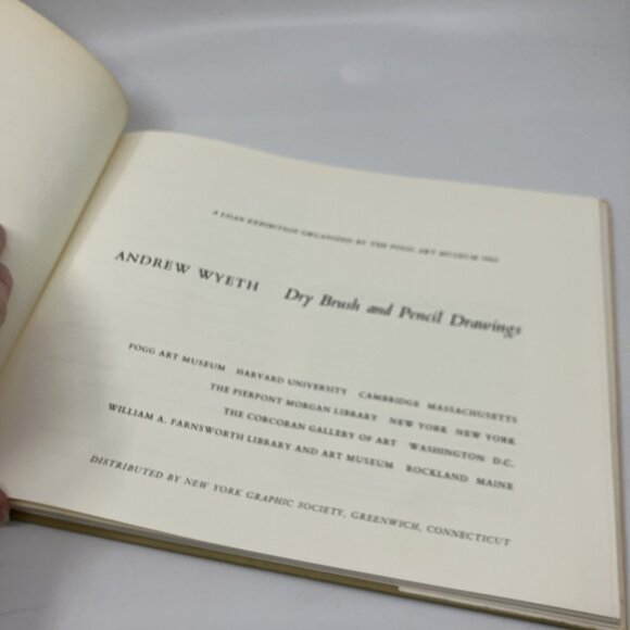 Andrew Wyeth: Dry Brush and Pencil Drawings Hardcover w/ Dust Jacket 1968 Book - Picture 7 of 8